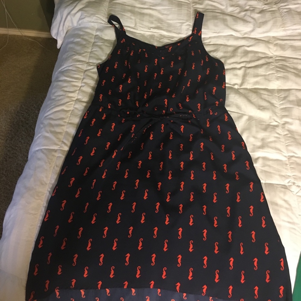 Adorable Seahorse print dress size XL
